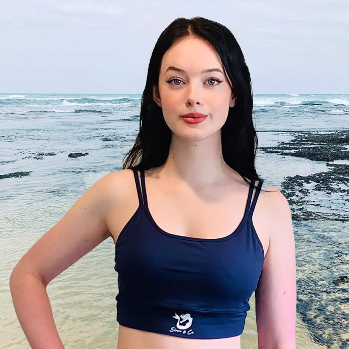 Ocean Blue Crop Tops
