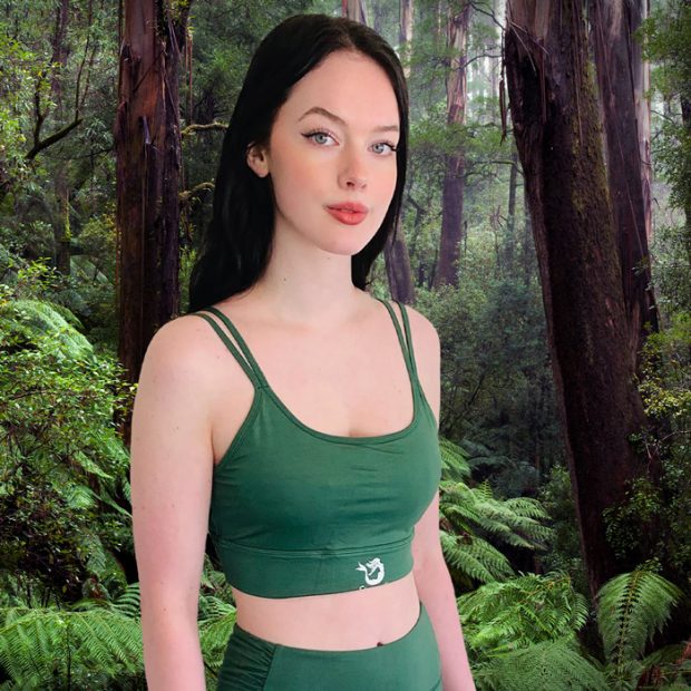 Forest Green Crop Top