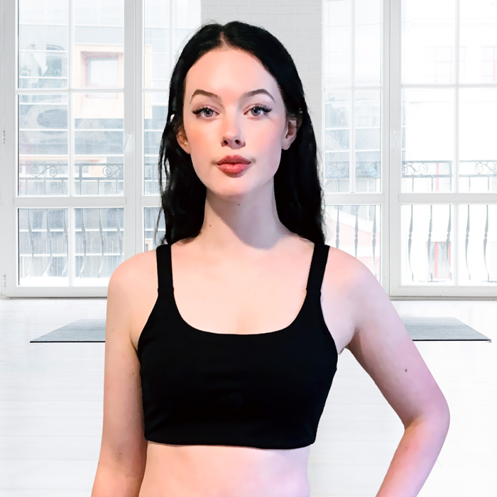 Midnight Black Crop Top