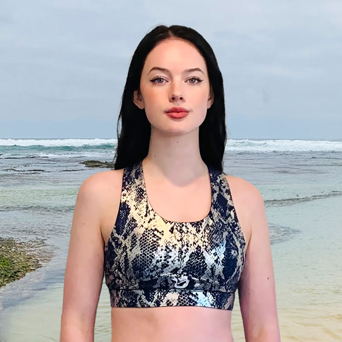 Oceanic Silver Crop Top