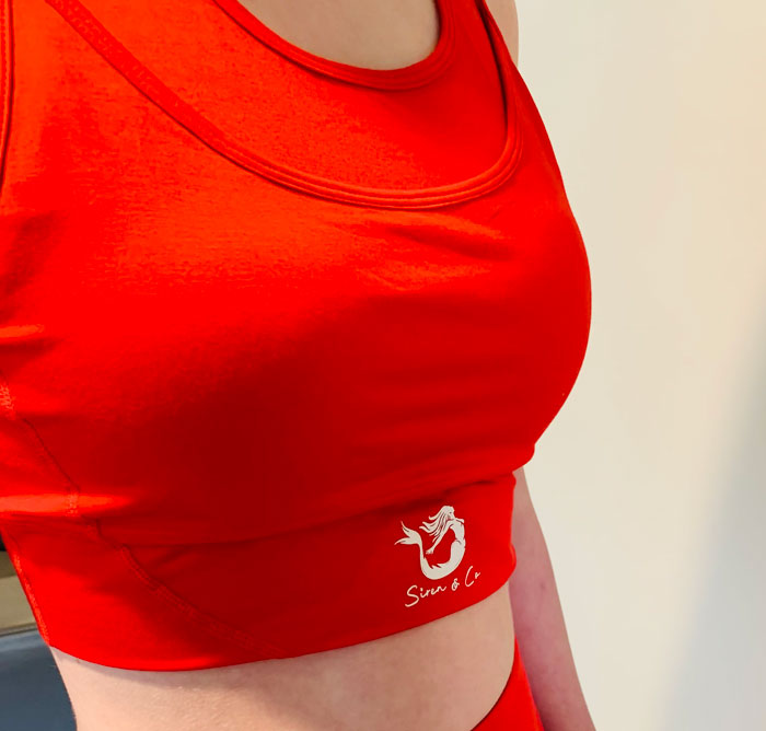 Siren Red Crop Top - Image 2