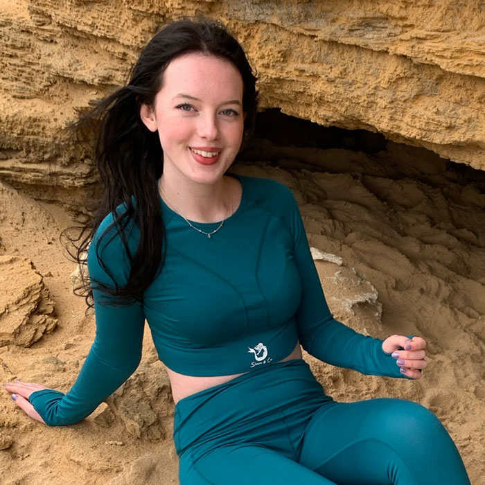 Teal Green Long Sleeve Top - Image 2
