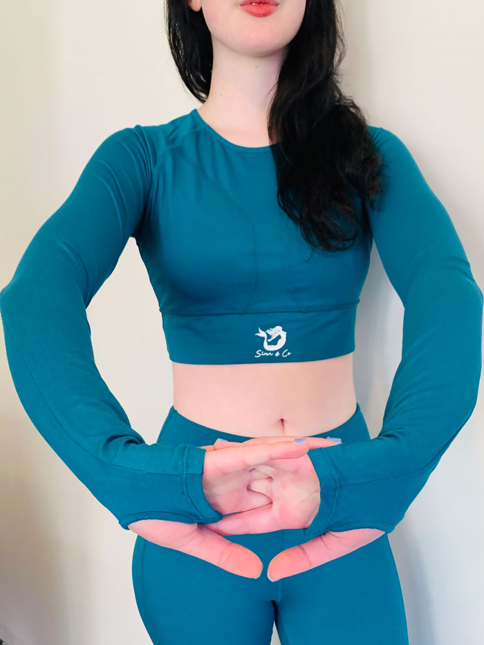 Teal Green Long Sleeve Top - Image 4