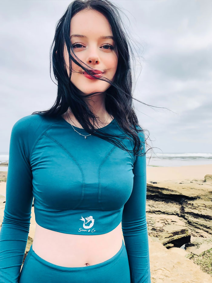 Teal Green Long Sleeve Top - Image 3