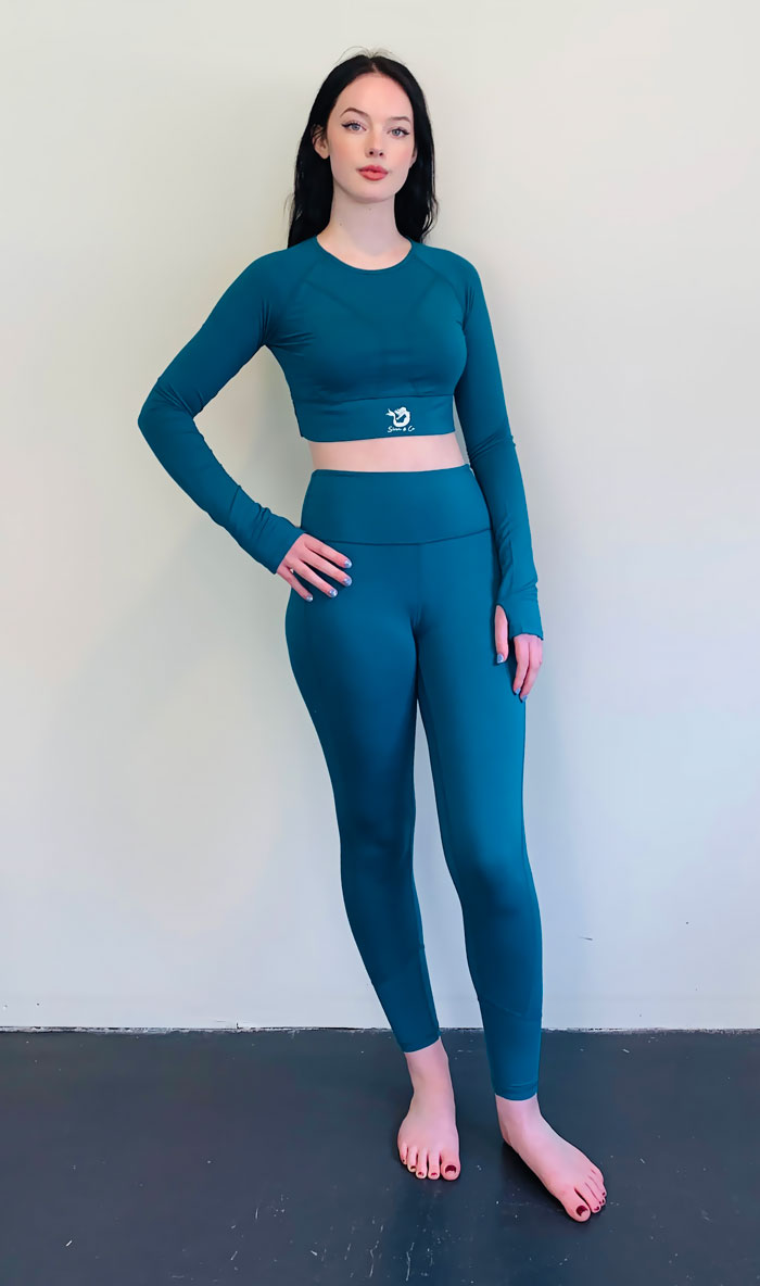Teal Green Leggings - Image 6